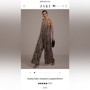 JAKI LONDON Audrey Satin Jumpsuit M